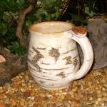 Earthy Birch Tree Bark Coffee Mug Stoneware..