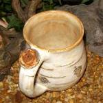 Earthy Birch Tree Bark Coffee Mug Stoneware..